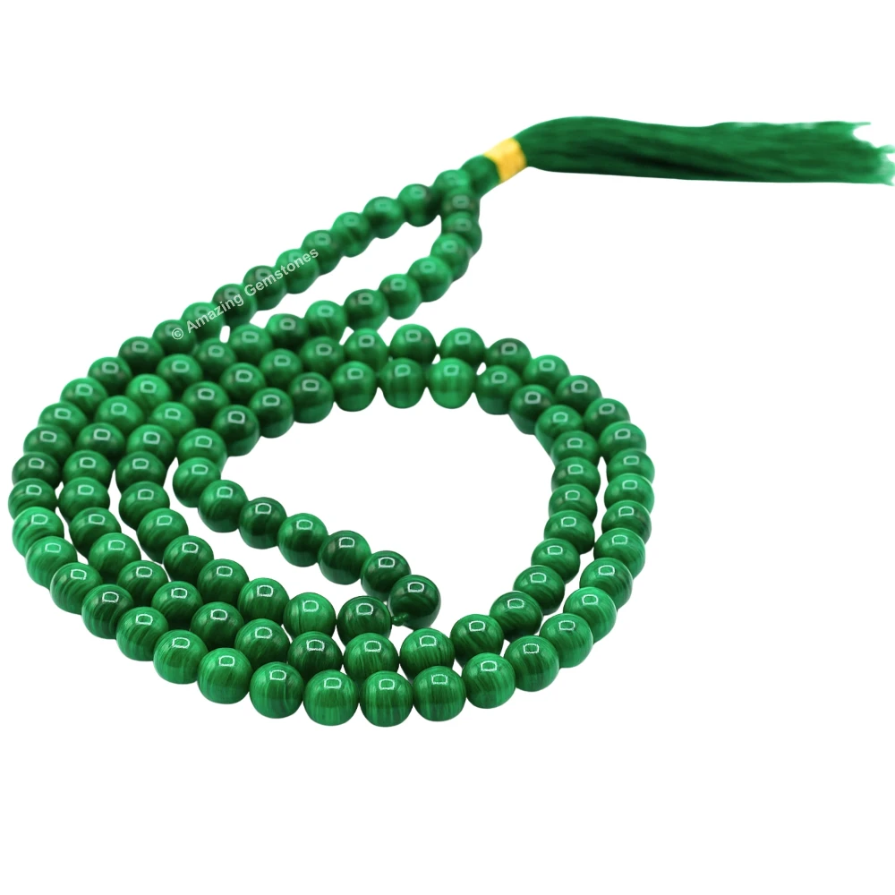 Malachite Mala (Without Knot)