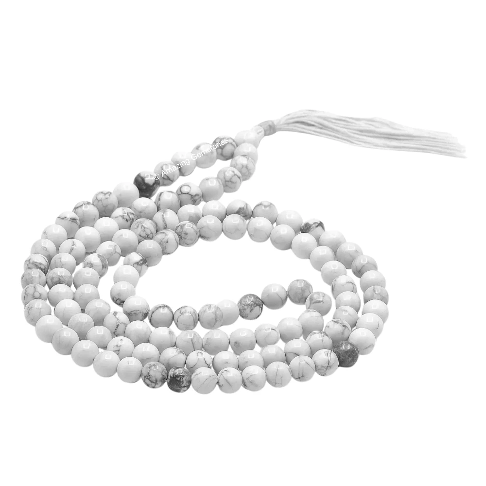 Howlite Mala (Without Knot)