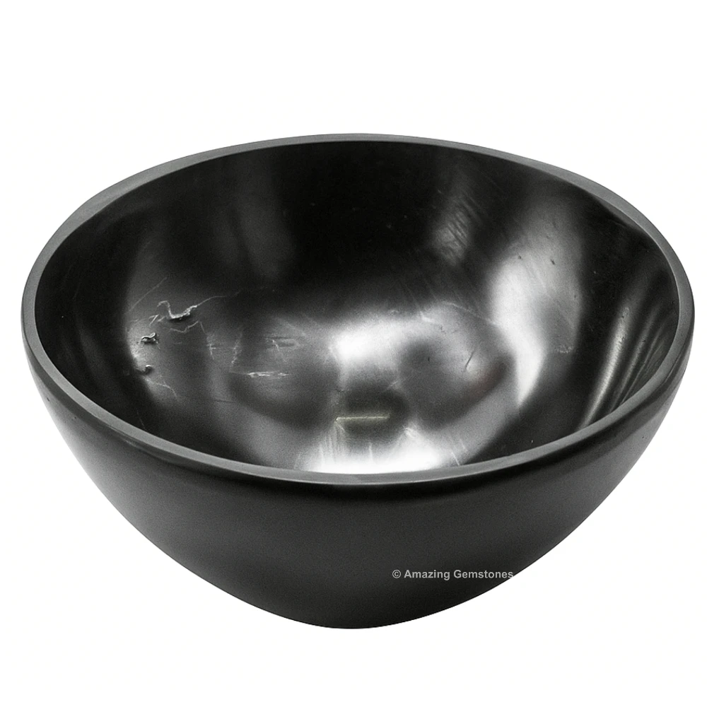 Shungite Crystal Bowl - 2 Inch