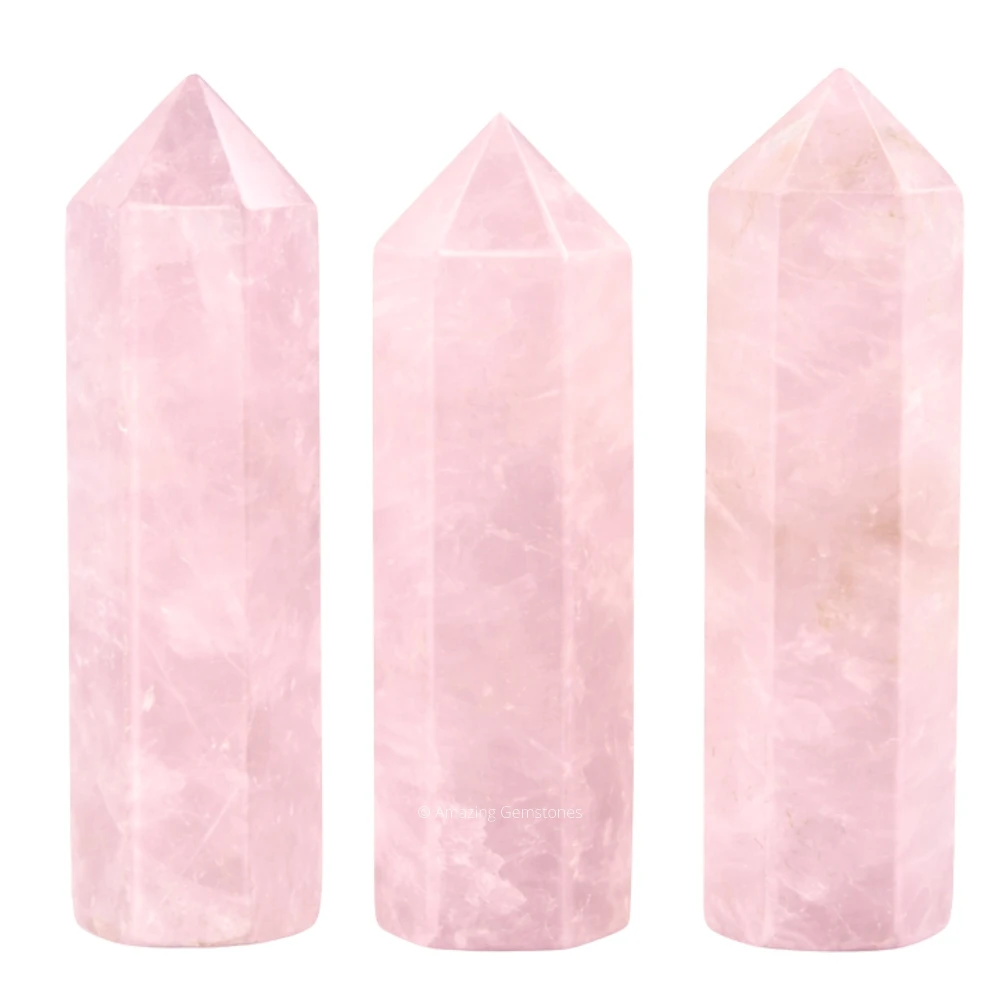 Rose Quartz Pencil Points (Set of 50)