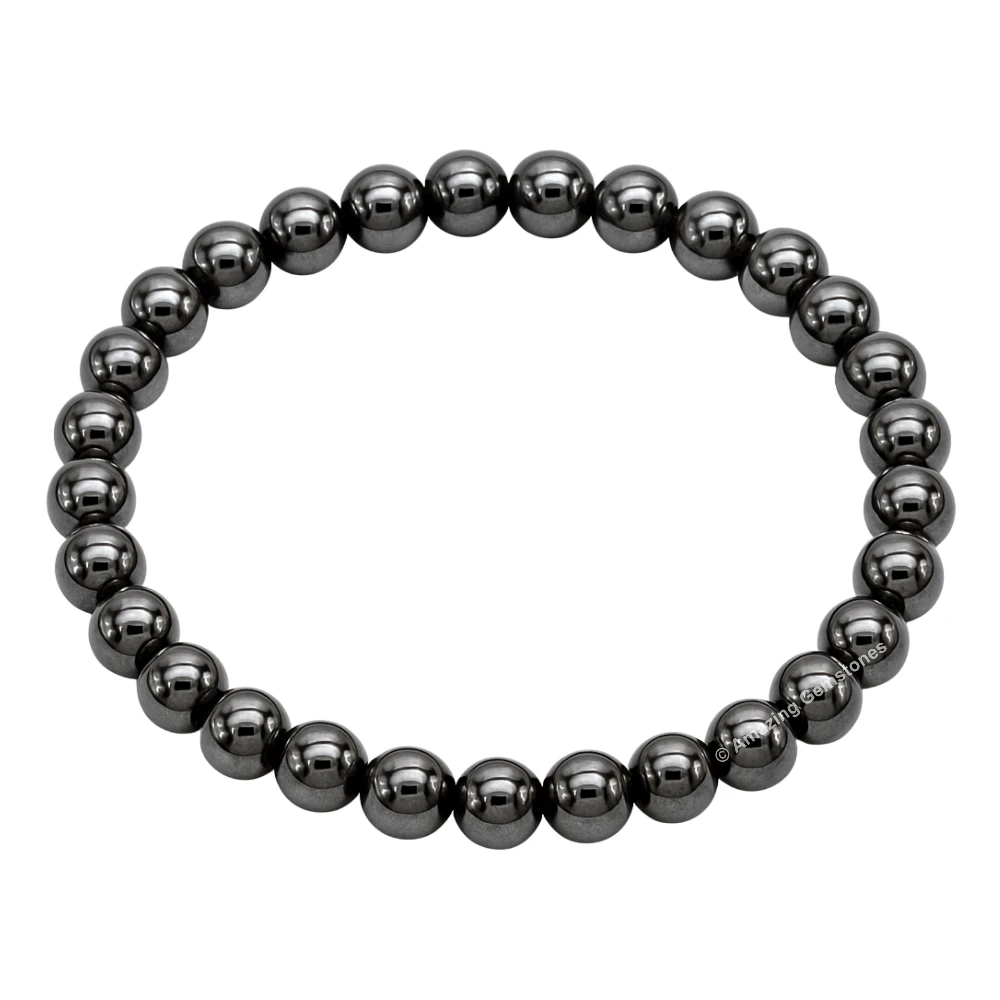 Hematite Healing Crystal Bracelets - 6mm Beads