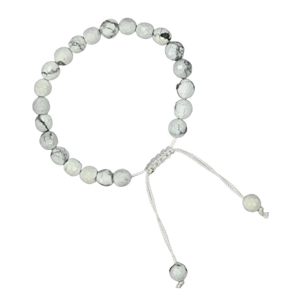 Howlite Bracelet (Faceted-Adjustable)