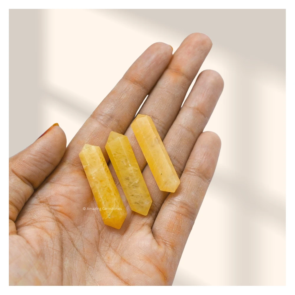 Yellow Aventurine Pencil Points (Double Terminated) (Set of 3)