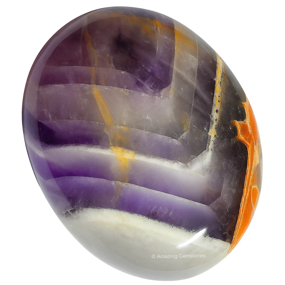 Amethyst Chevron Palm Stone