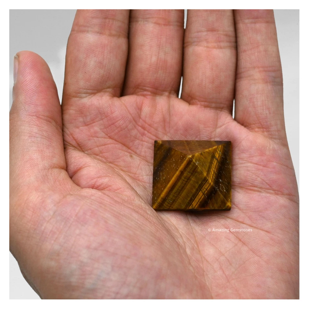 Tiger Eye Pyramid (1 Inch)