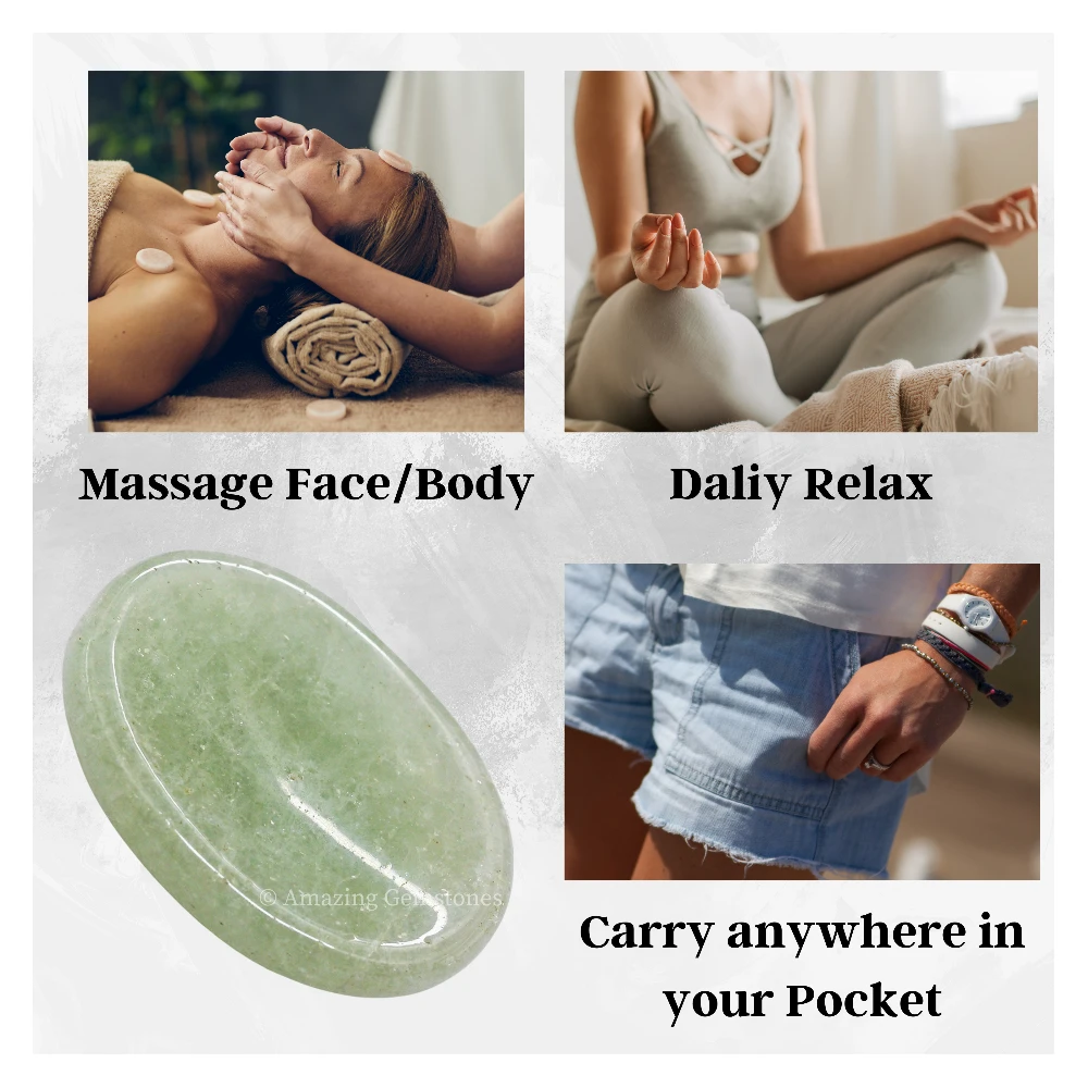 Light Green Aventurine Worry Stone