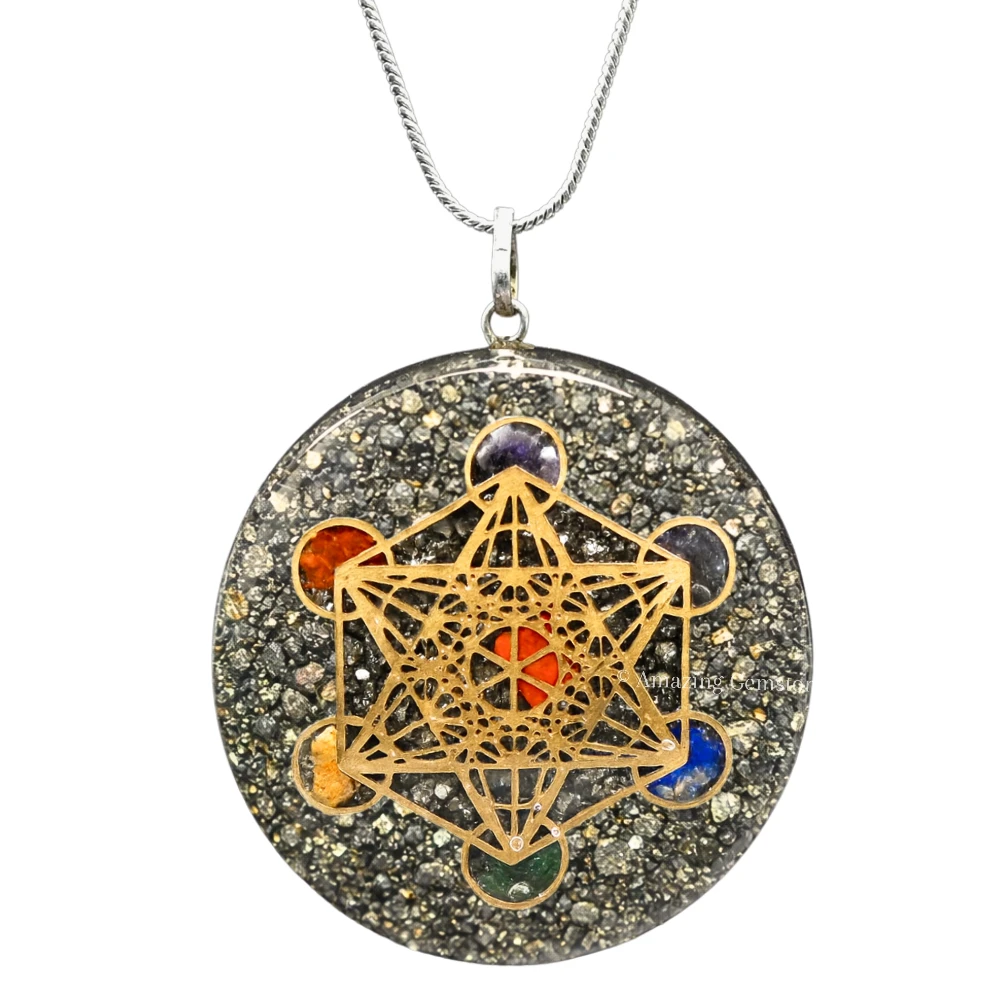 Pyrite Orgone Necklace - Metatron