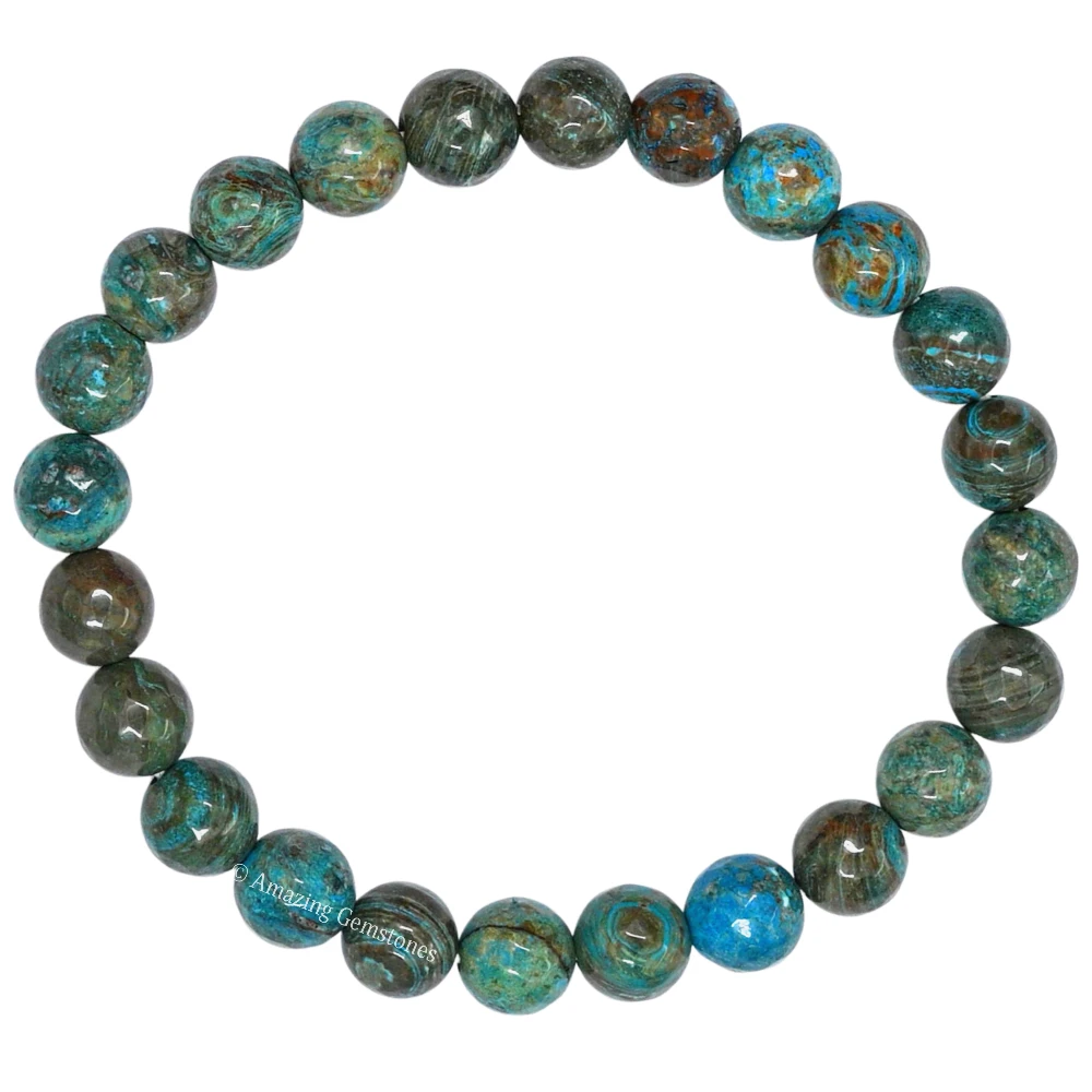 Chrysocolla Bracelet (Faceted-Stretchable)