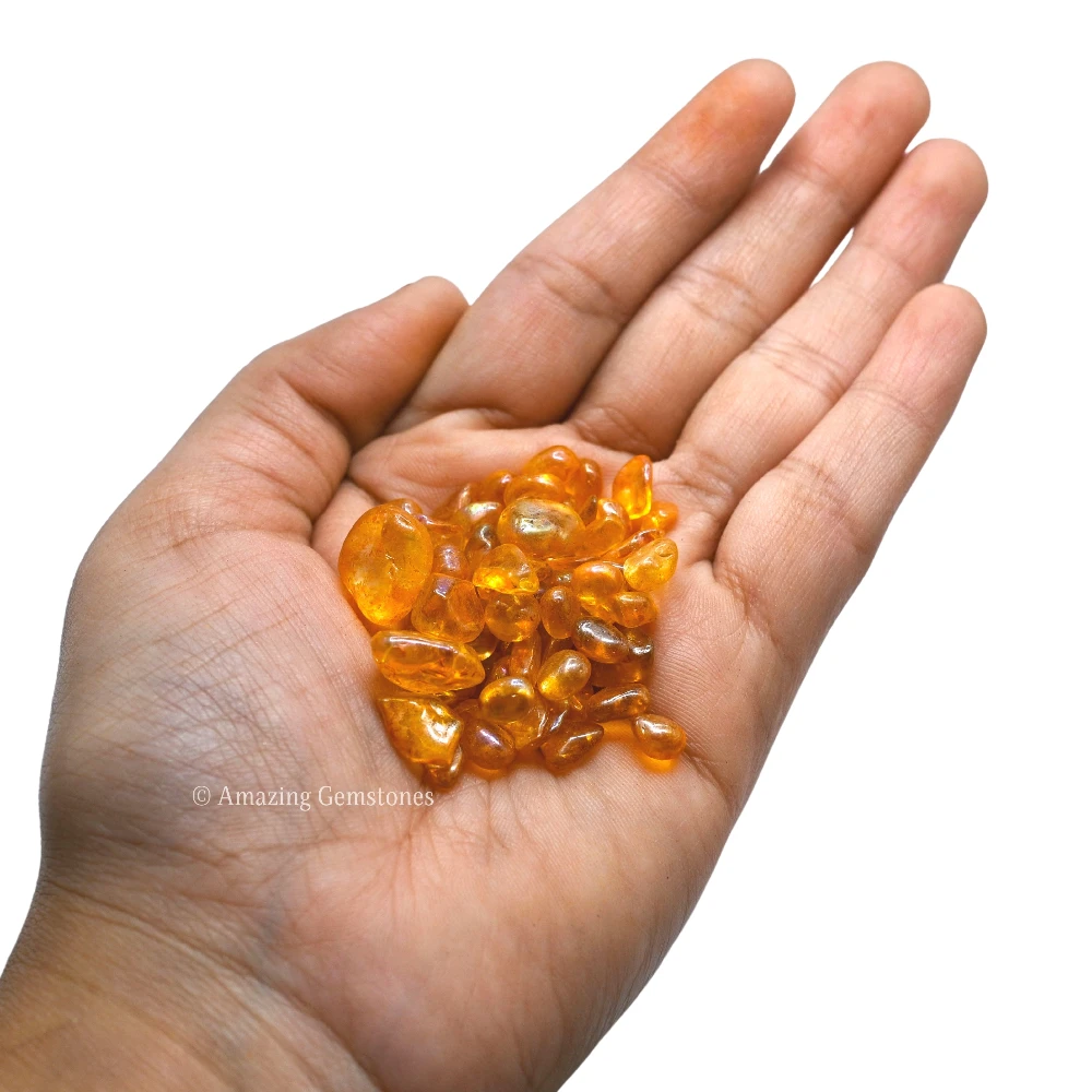 Tangerine Aura Quartz Chips (1LB)