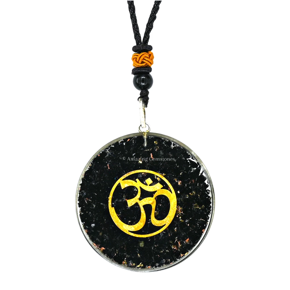 Shungite Necklace - Om