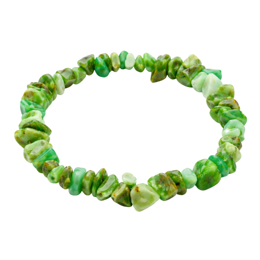 Chrysoprase Chips Bracelet - Premium