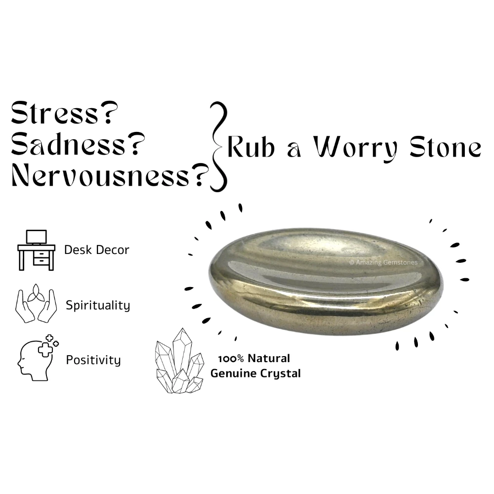 Pyrite Worry Stone