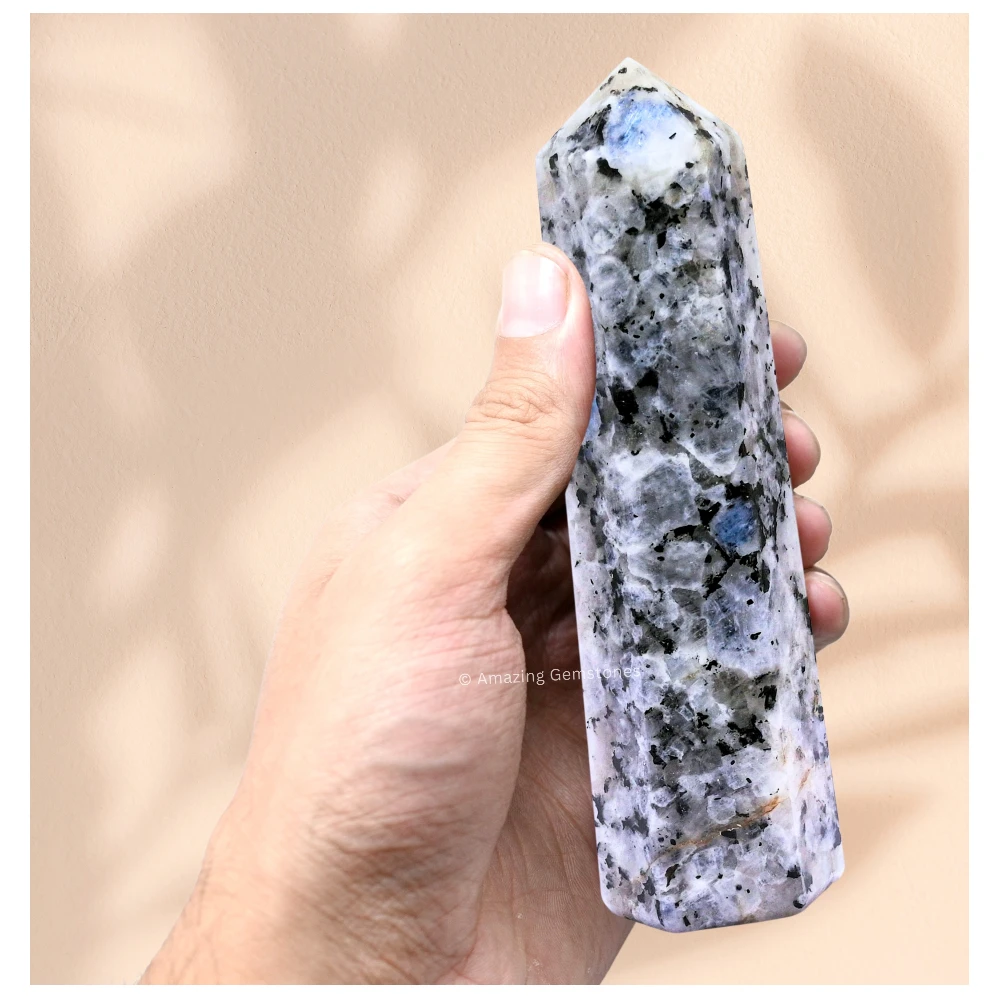 Rainbow Moonstone Tower (5.5" to 6" Inch)