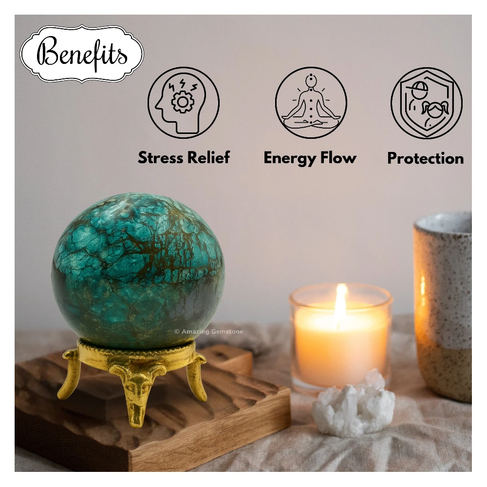 Chrysocolla Sphere (2 Inch)