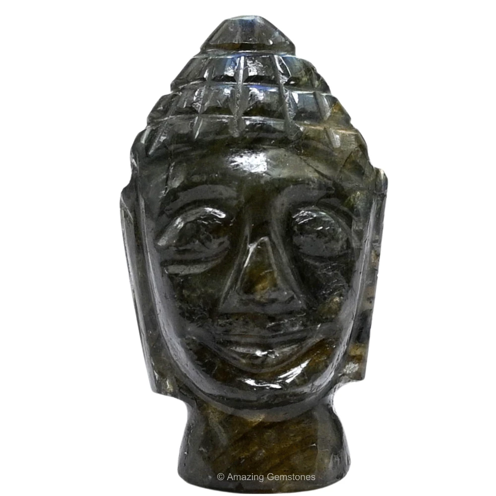 Labradorite Buddha Head