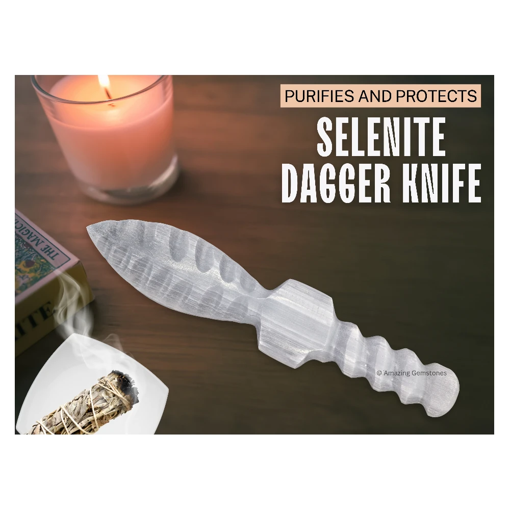 Selenite Knife Dagger