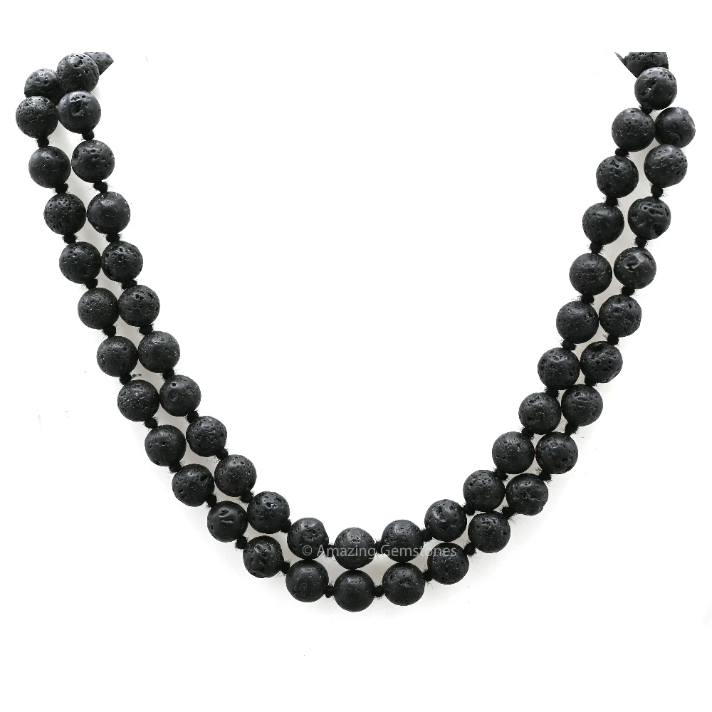 Lava Stone Mala (Hand Knotted)