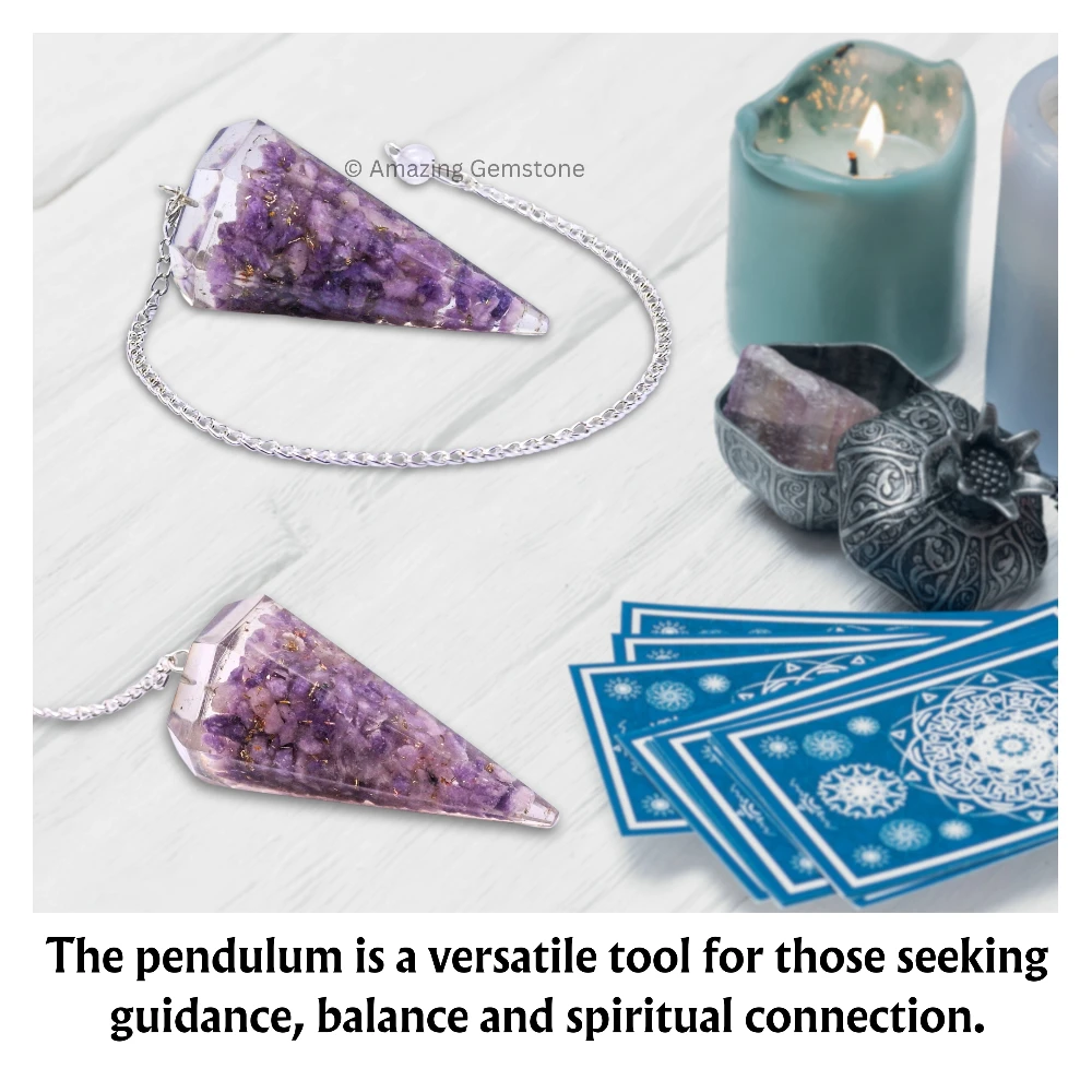Lepidolite Orgone Pendulum