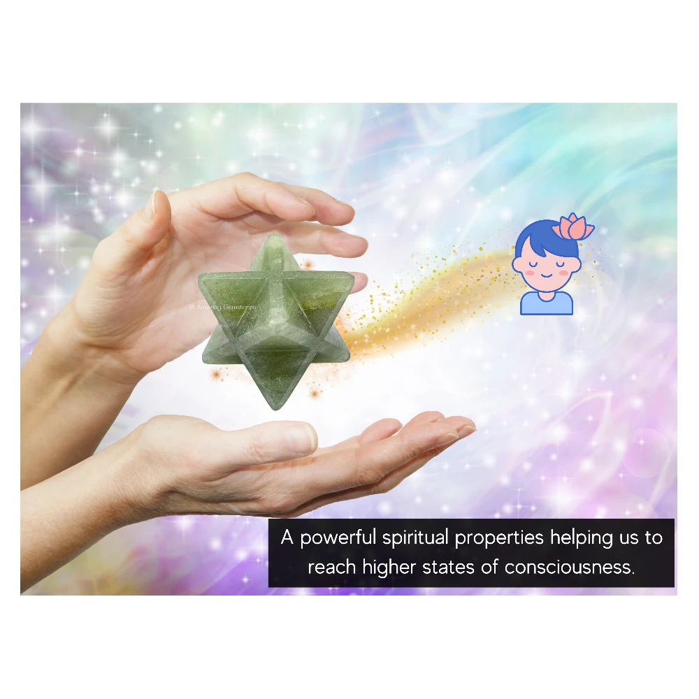 Light Green Aventurine Merkaba (30-40 mm)