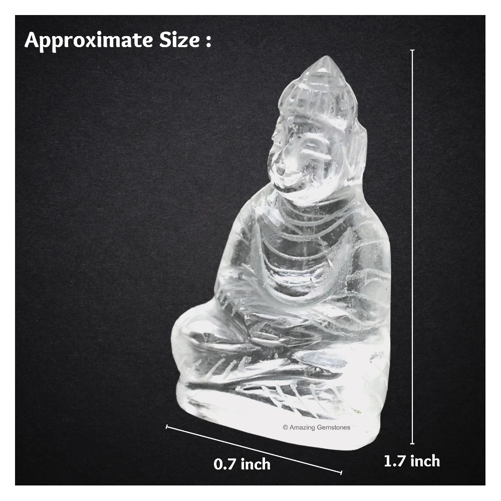 Clear Quartz Buddha Statue