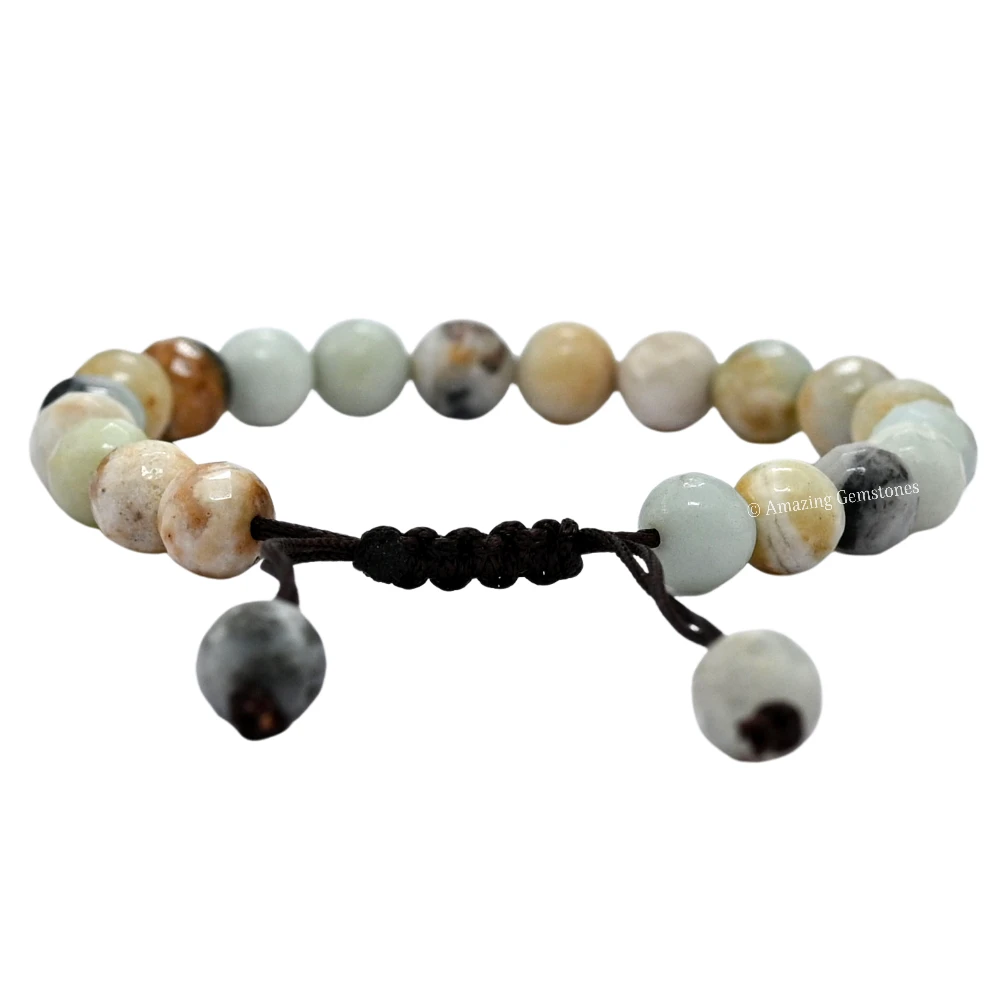 Mexican Amazonite Bracelet (Faceted-Adjustable)