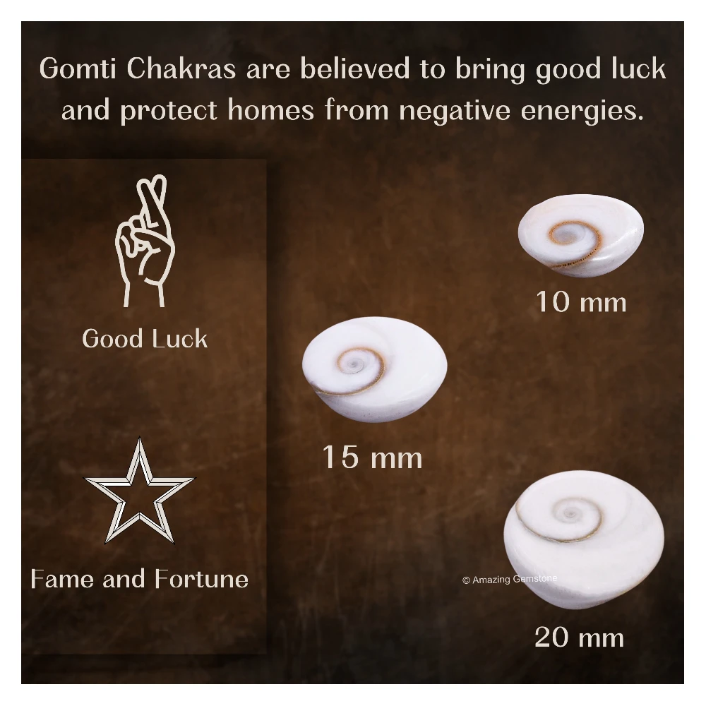 11 Pieces Gomti Chakra (10mm)