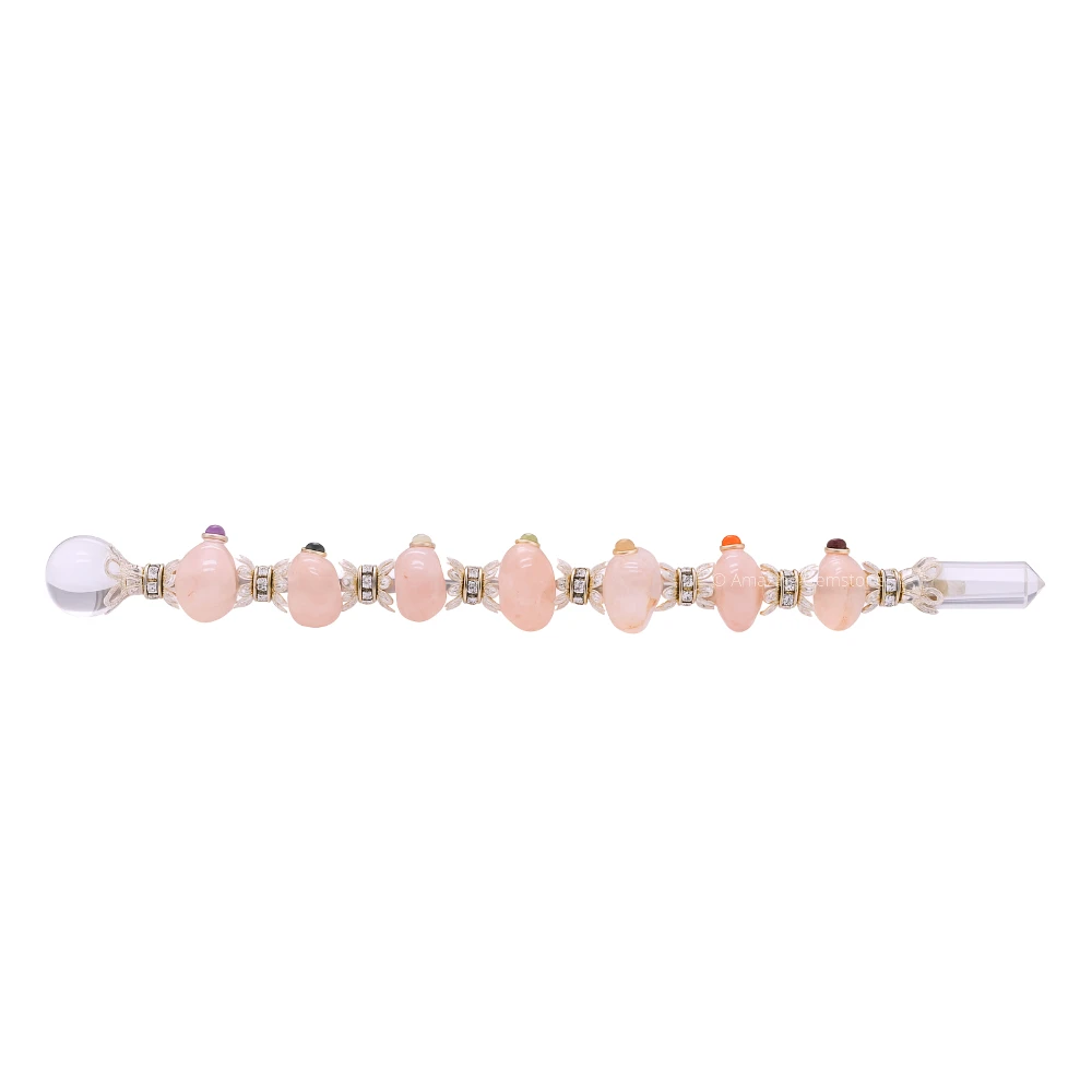 Rose Quartz Tumbled Healing Wand
