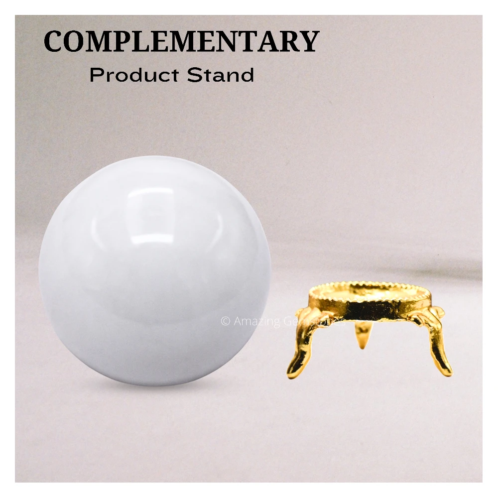 Snow Quartz Sphere (1.5 Inch)