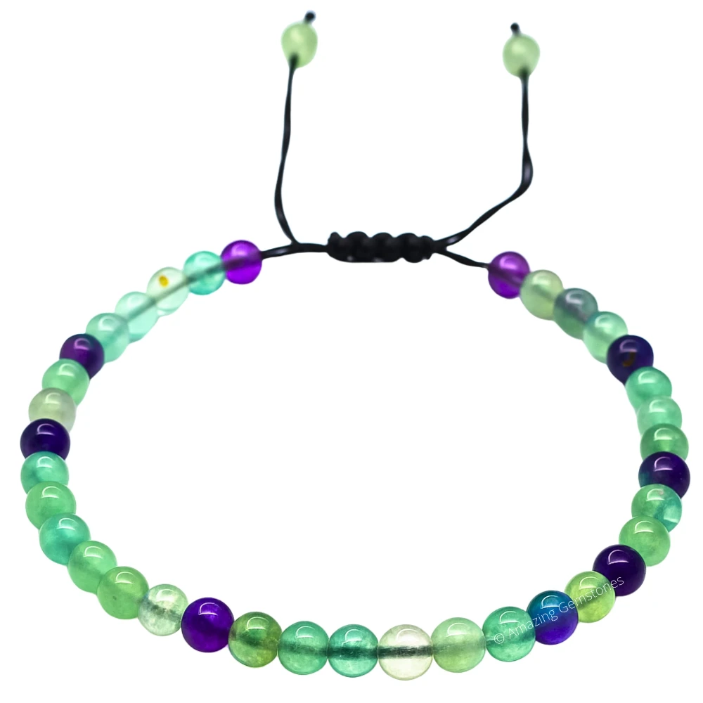 Multi Fluorite Anklet (Without Knot)