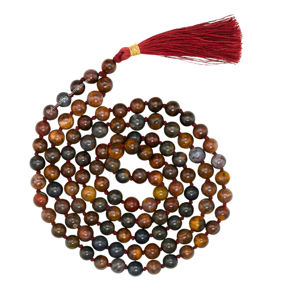 Pietersite Mala (Hand Knotted)
