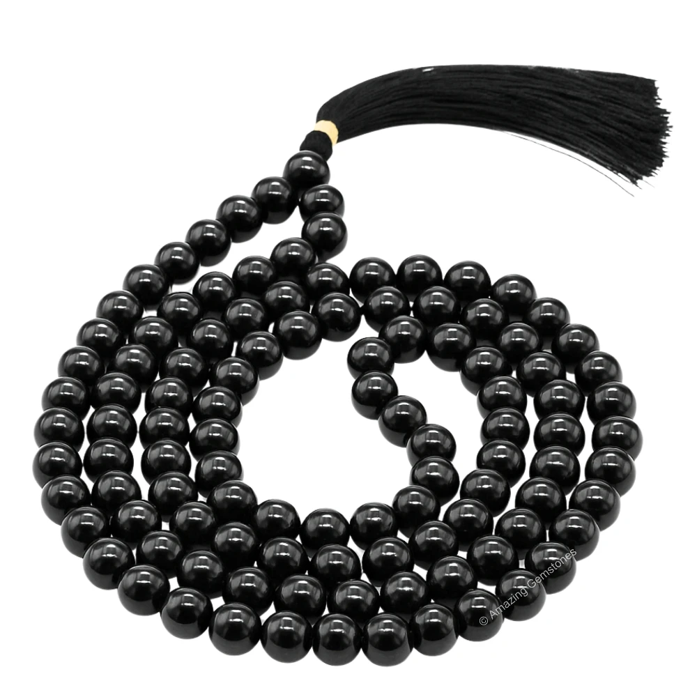 Black Tourmaline Mala (Without Knot)