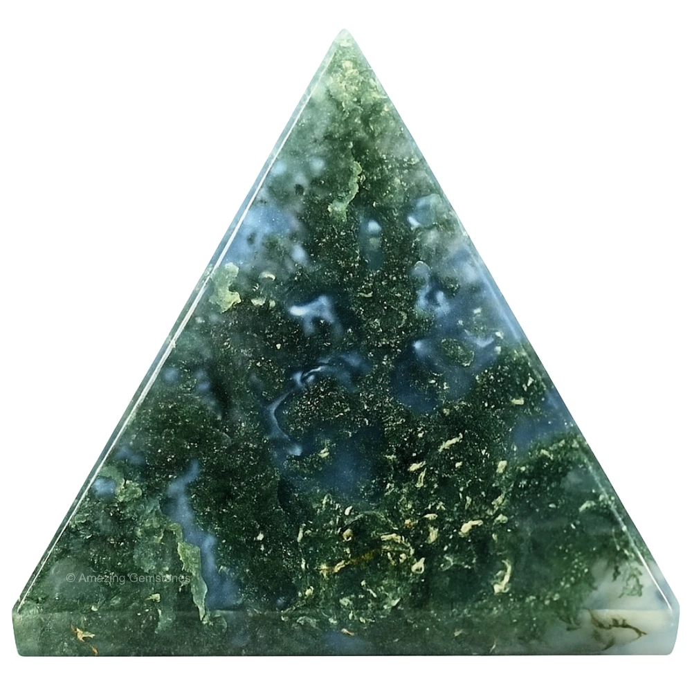 Moss Agate Pyramid