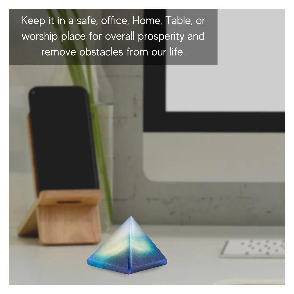 Blue Onyx Pyramid (1 Inch)