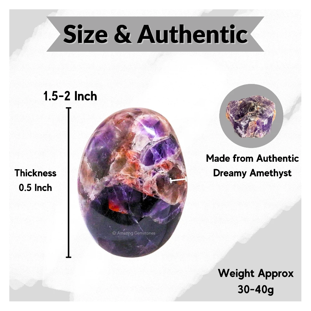 Dreamy Amethyst Palm Stone
