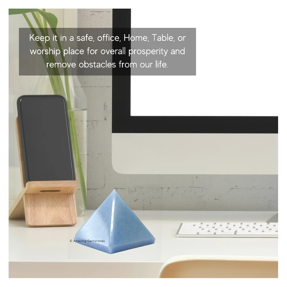 Angelite Pyramid (2 Inch)
