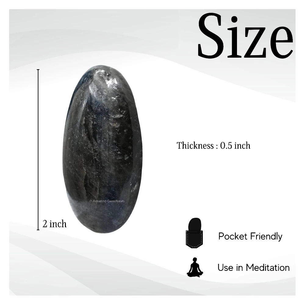 Blue Sapphire Palm Stone