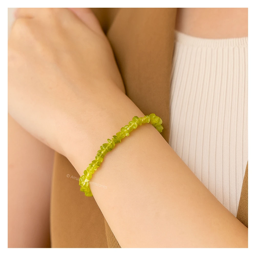 Peridot Chips Bracelet