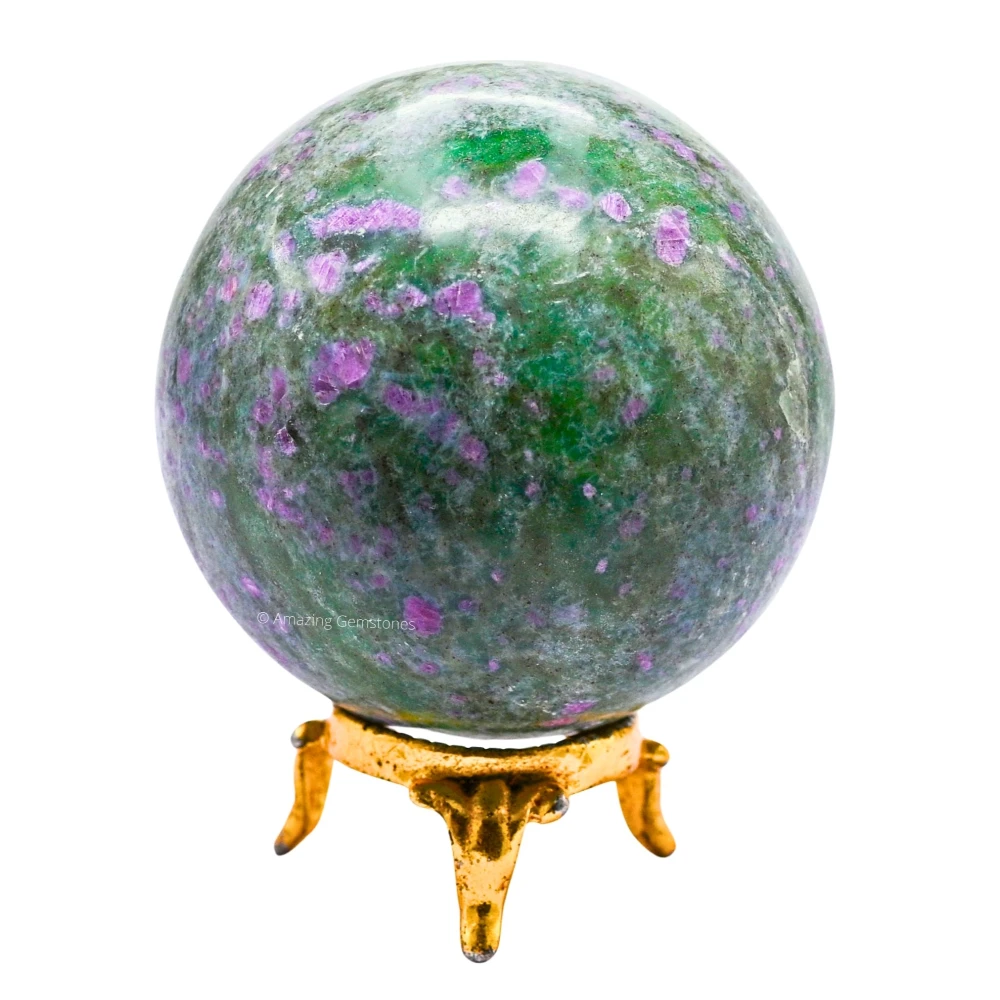 Large Ruby Fuchsite Sphere (2.5 Inch)