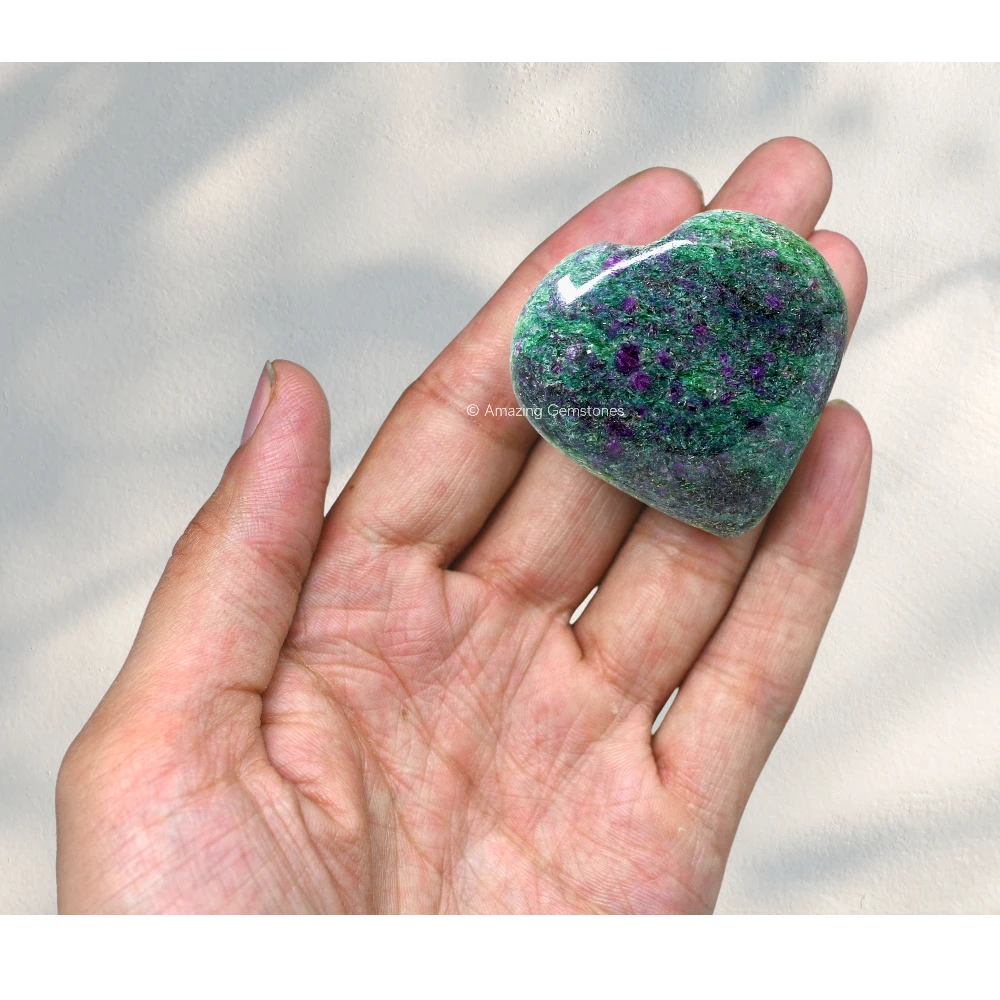 Ruby Fuchsite Heart