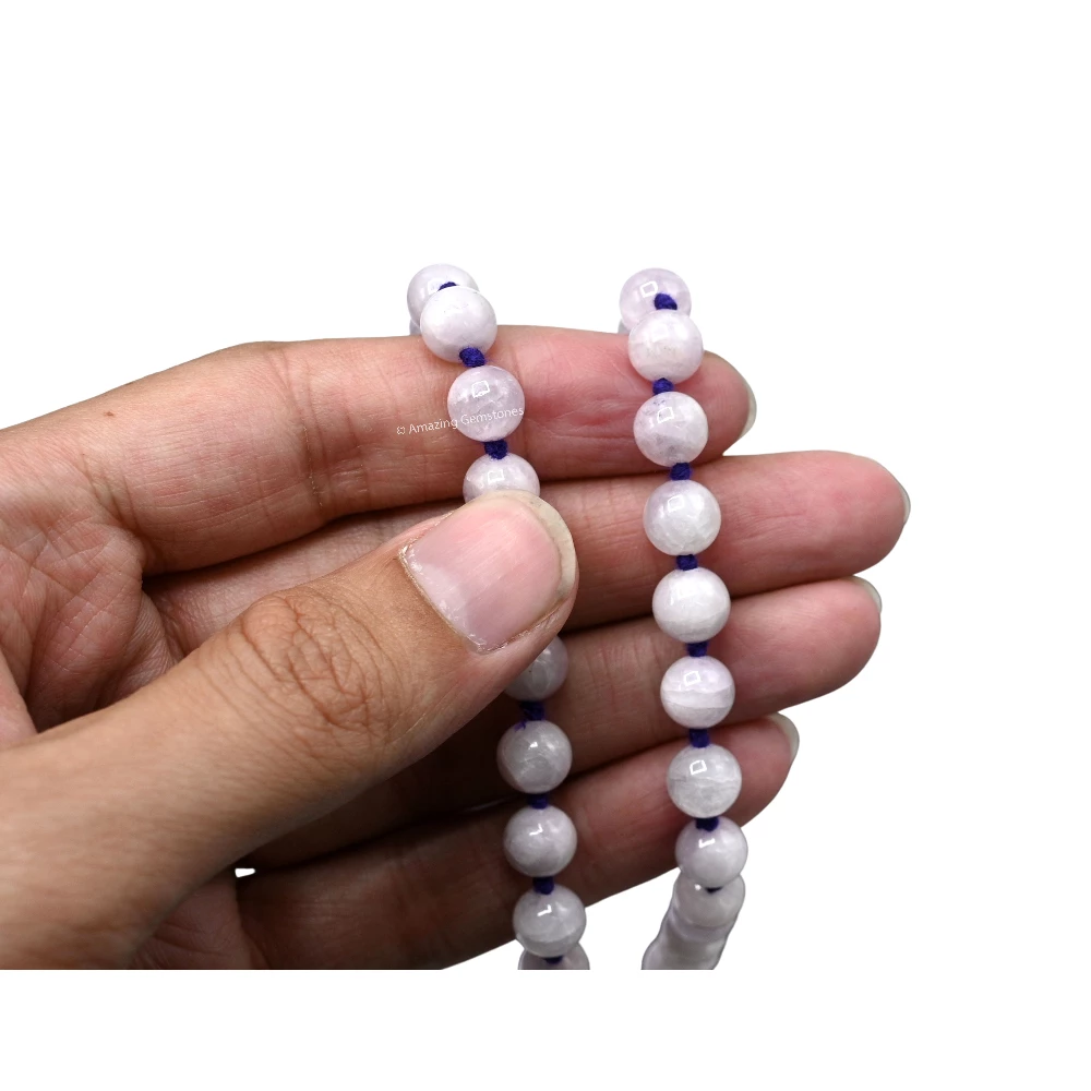 Kunzite Mala (Hand Knotted)