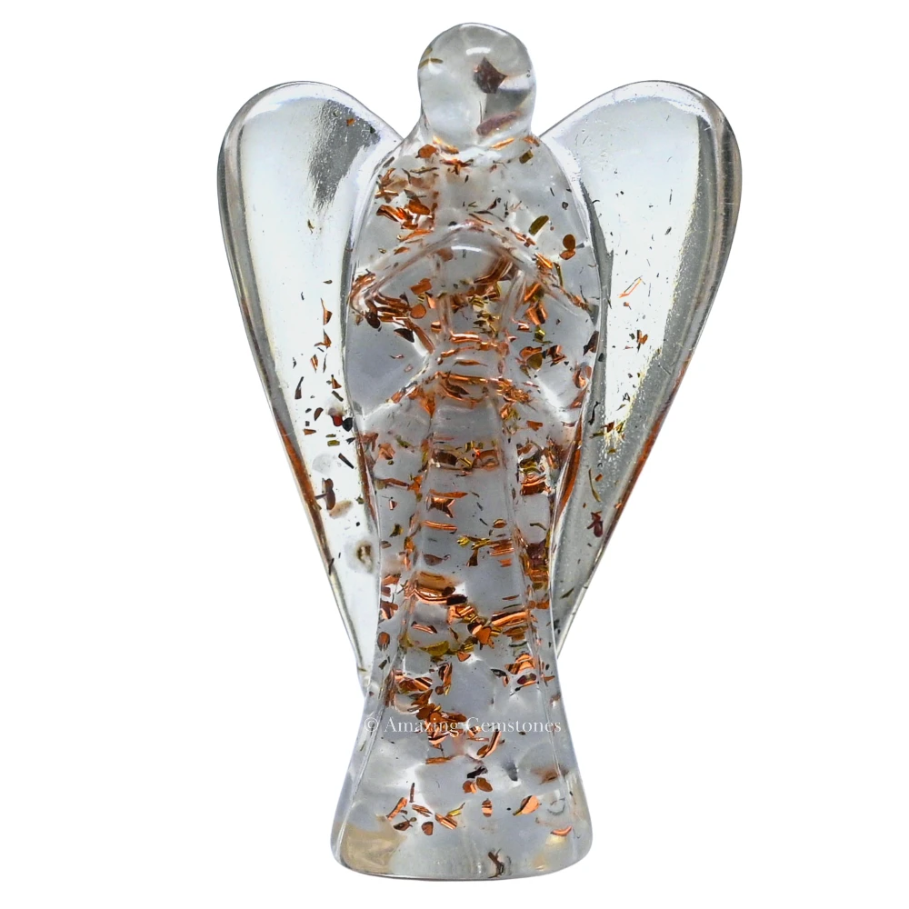 Angelite Orgone Angel Figurine (2 Inch)