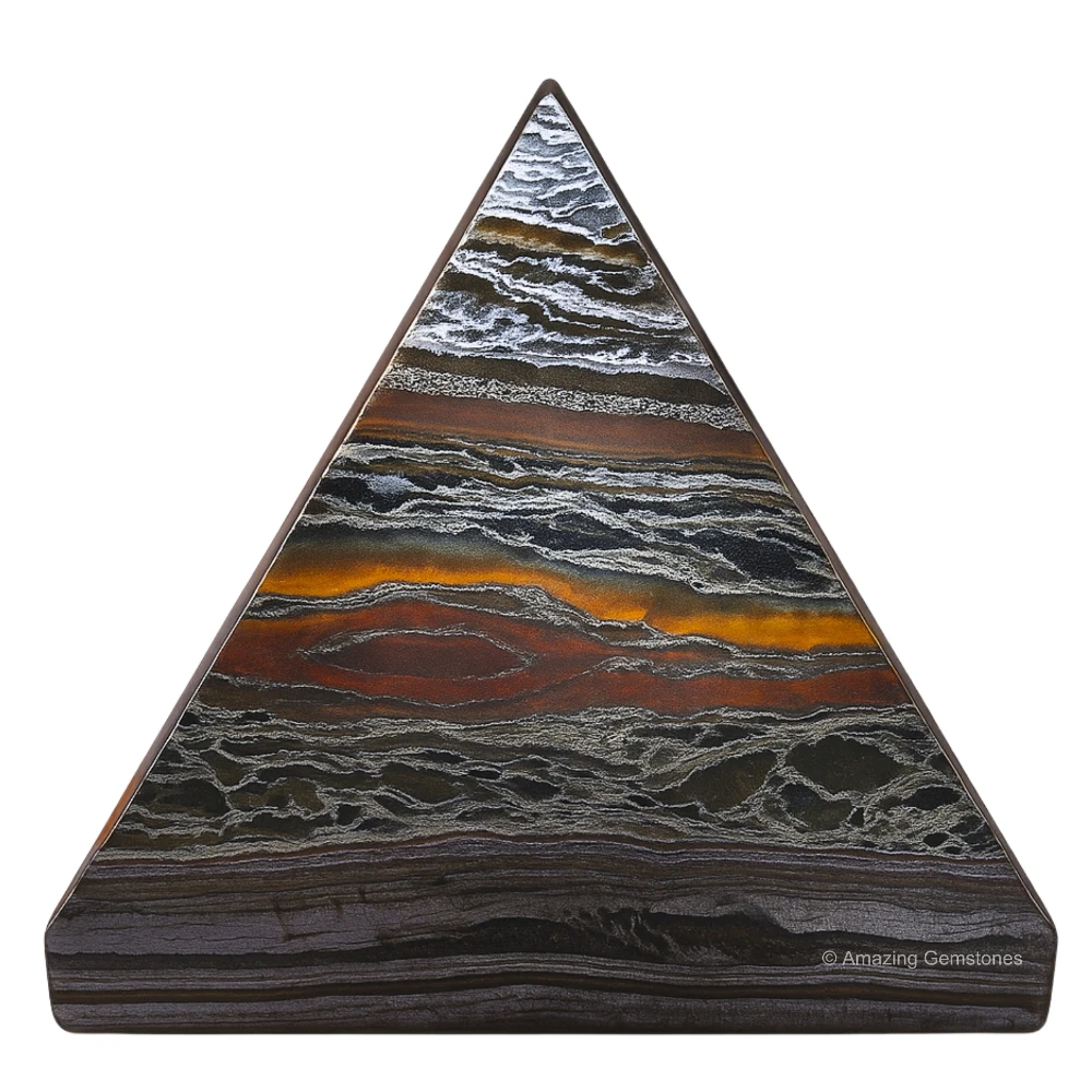 Iron Tiger Eye Pyramid (1.5 Inch)