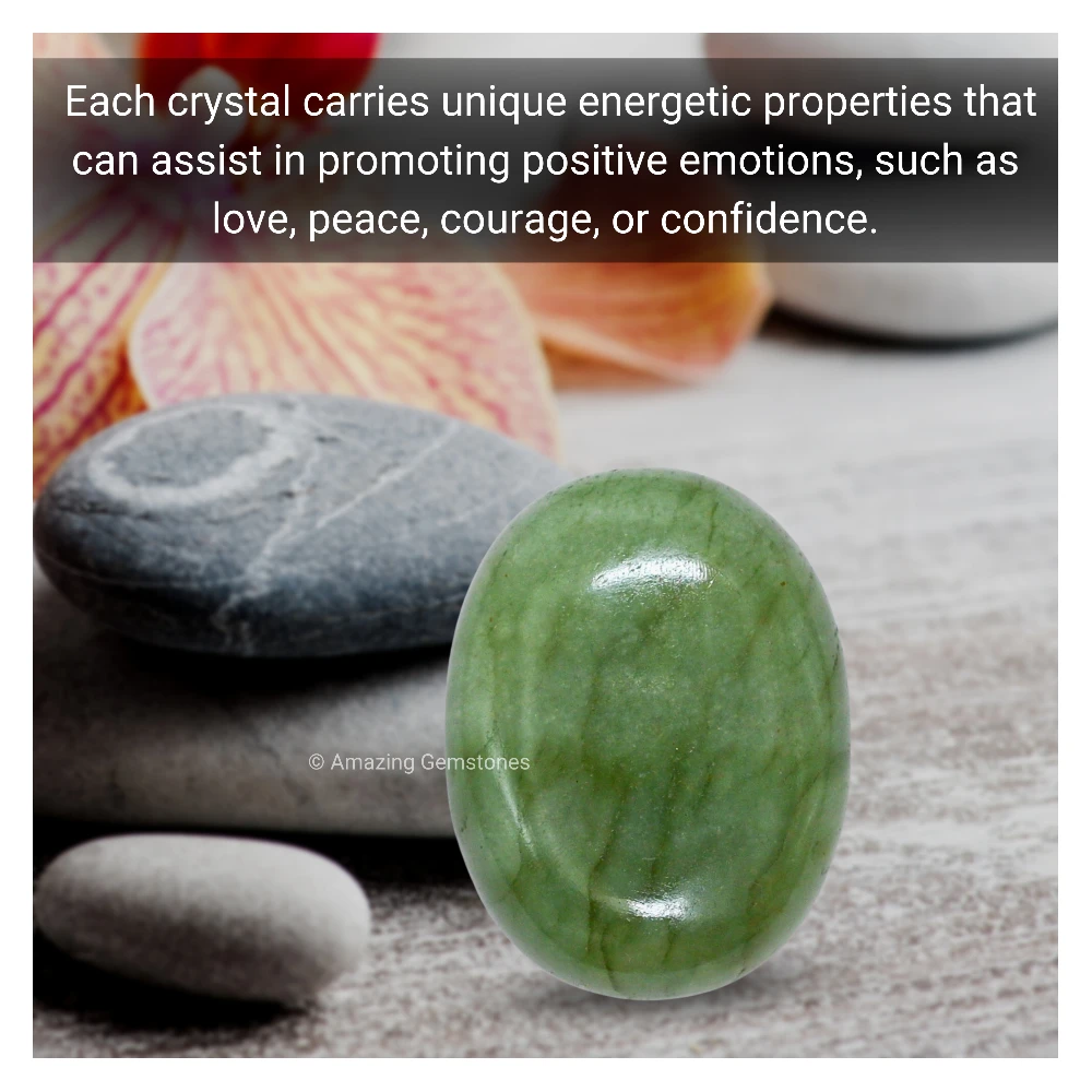 Light Green Aventurine Palm Stone
