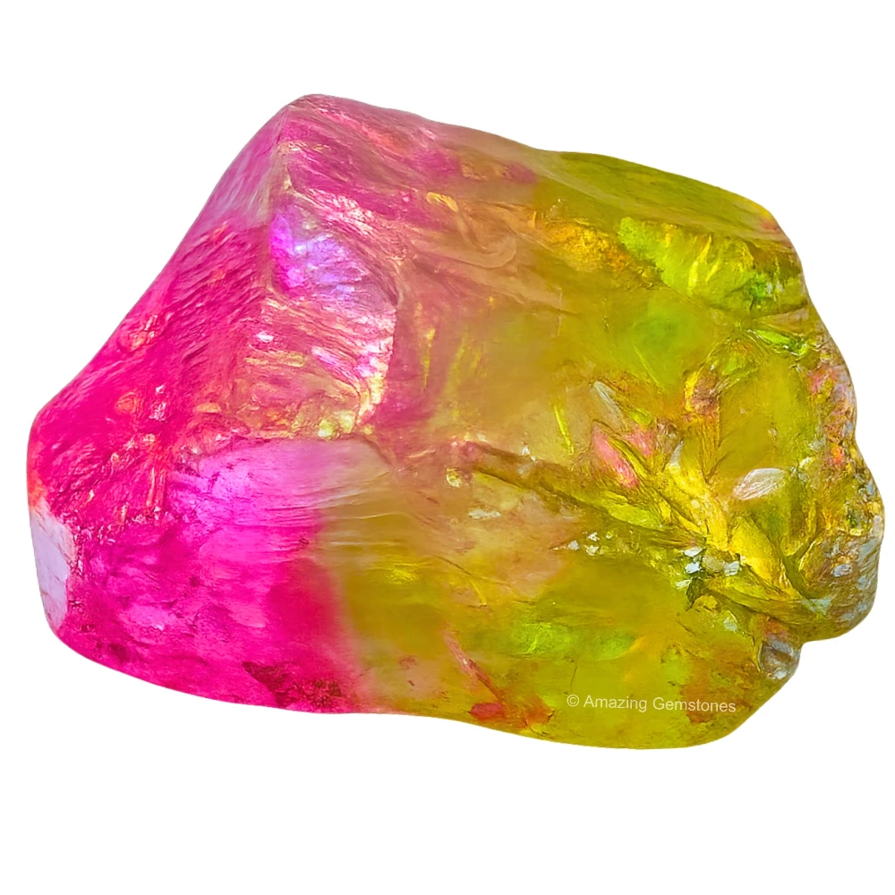 Rose-Apple Aura Quartz Raw Crystals (2 Pieces)