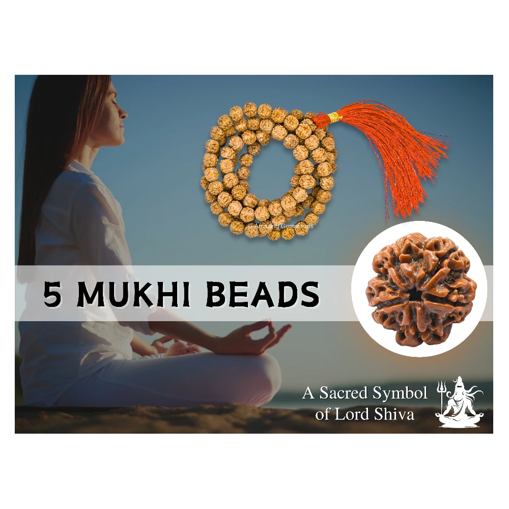 7mm Rudraksha Mala (Without Knot)