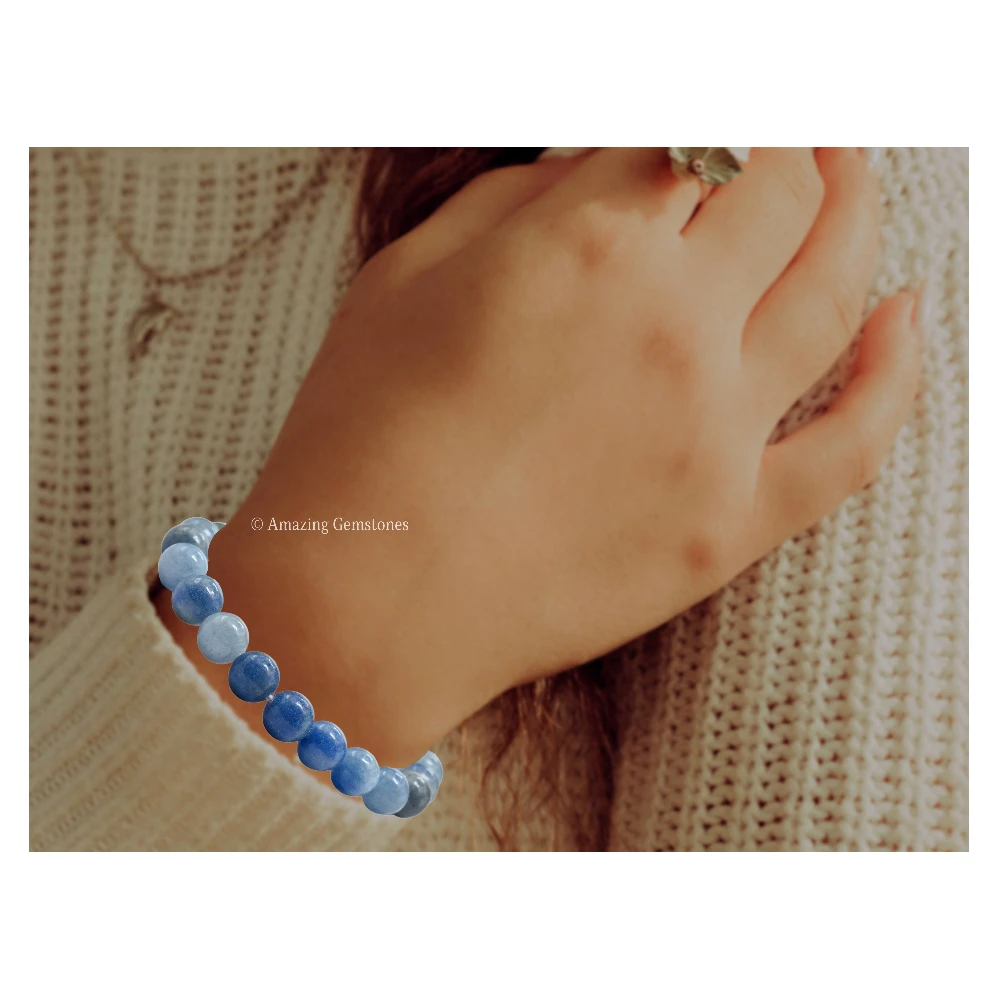 Blue Aventurine Bracelet (Strechable)