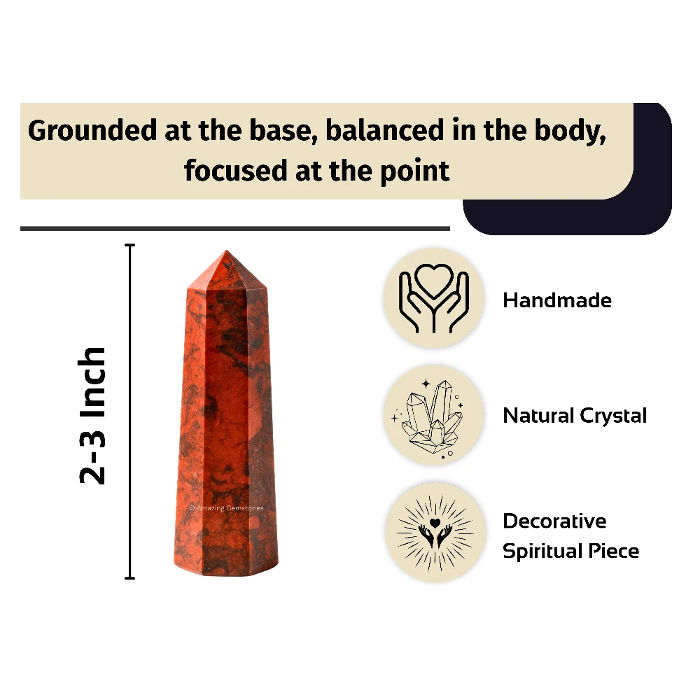 Red Jasper Hematite Tower (2" to 3" inch)