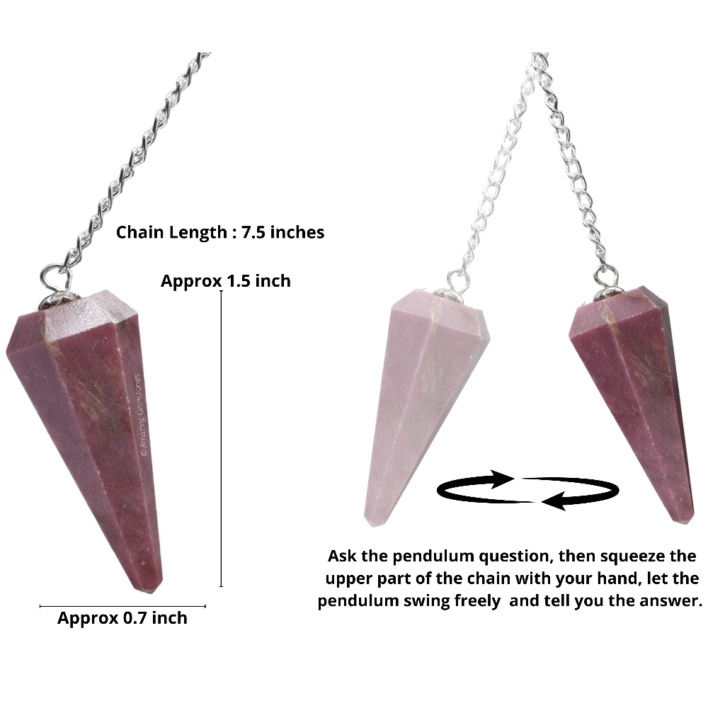Rhodonite Pendulum