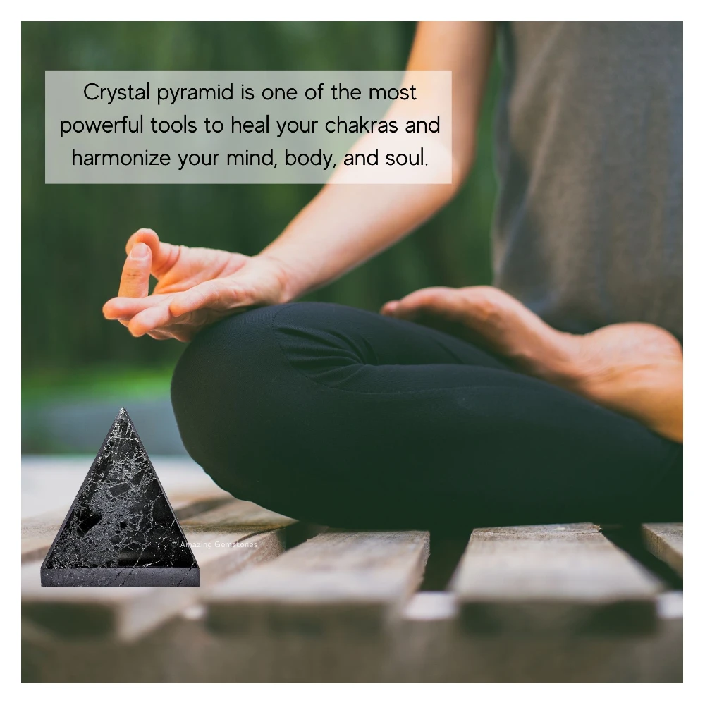 Natural Black Tourmaline Pyramid (2 Inch)