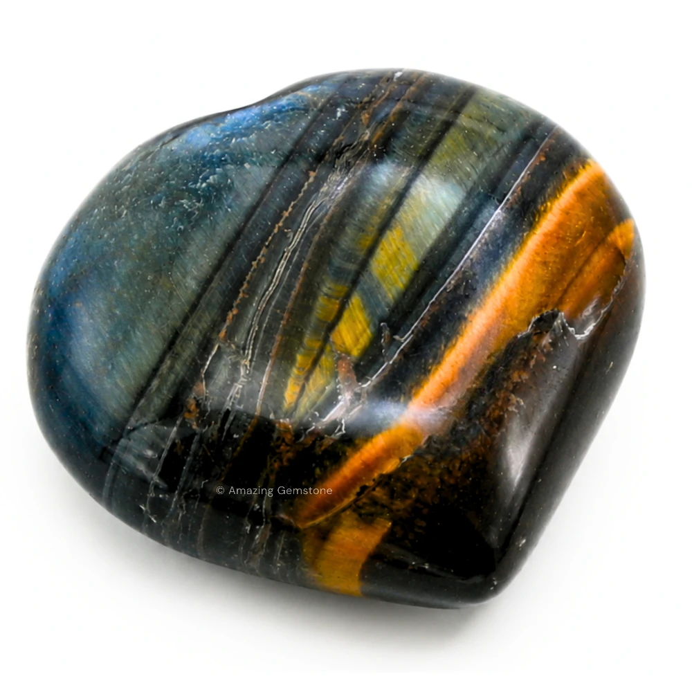 Multi Tiger Eye Heart